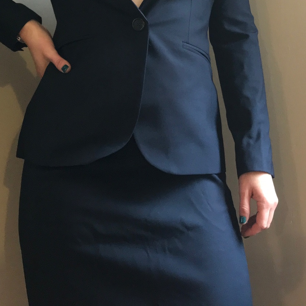 J. Crew Navy pencil skirt (never worn)
